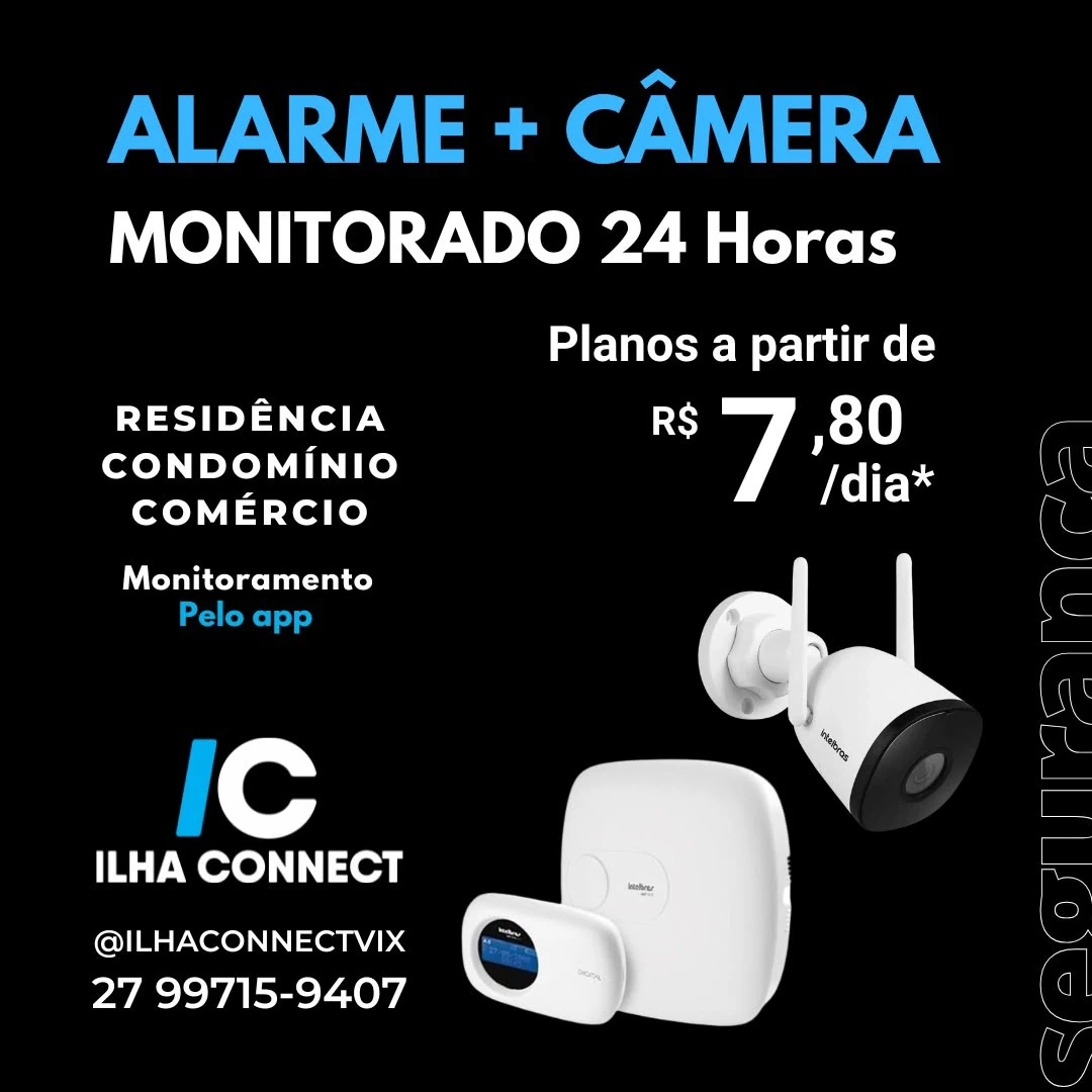 Alarme + Câmera Monitorado 24 Horas